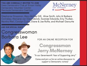 Online Reception for Congressman Jerry McNerney
